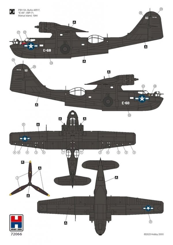 Hobby 2000 72066 Consolidated PBY-5A Catalina PTO 1/72