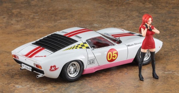 Hasegawa SP544-52344 Egg Girls Wild Egg Girls Lamborghini Miura P400 SV 'Mikumo Shiranagi' w/ Figure 1/24