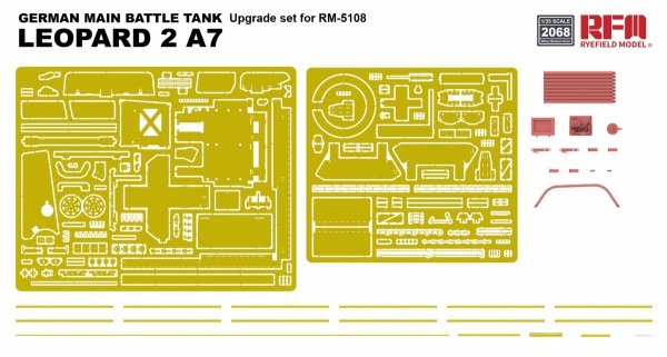 RFM-2068 Upgrade Set for 5108 German Main Battle Tank Leopard 2 A7 1/35