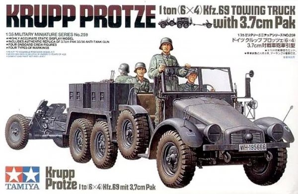 Tamiya 35259 Krupp Towing Truck w/37mm Pak 1/35