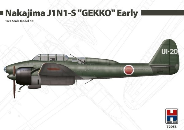 Hobby 2000 72053 Nakajima J1N1-S &quot;GEKKO&quot; Early 1/72