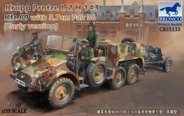 Bronco CB35133 Krupp Protze Kfz.69 L 2 H 143 w/Pak