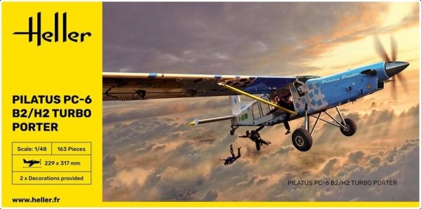 Heller 30410 Pilatus PC-6 B2/H2 Turbo Porter 1/48