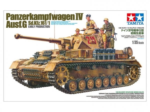 Tamiya 35378 1/35 German Tank Panzerkampfwagen IV Ausf.G Sd.Kfz.161/1 (Early Production)