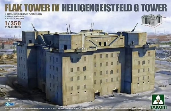 Takom 6005 Flak Tower IV Heiligengeistfeeld G Tower
