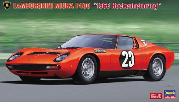 Hasegawa 20567 Lamorghini Miura P400 &quot;1968 Hockenheimring&quot; 1/24