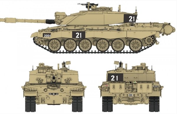 RFM-5062 Challenger 2 British Main Battle Tank with workable track links