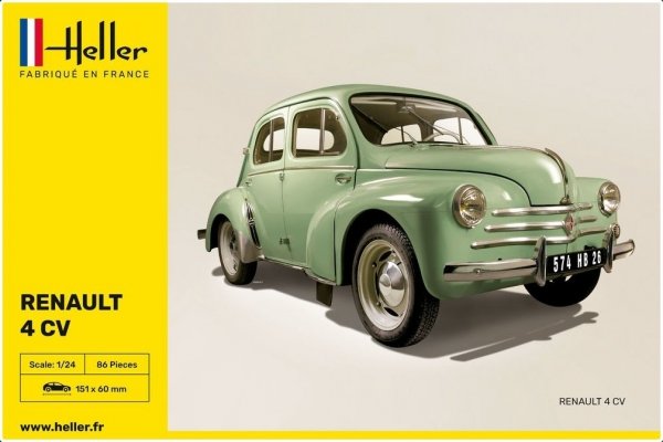 Heller 80762 Renault 4Cv 1/24  S-60