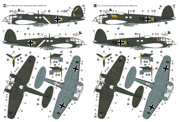 Hobby 2000 72077 Heinkel He 111 P Western Campaign 1940 1/72