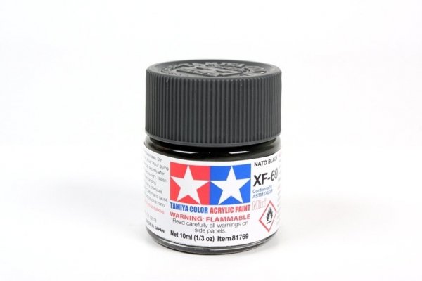 Tamiya 81769 Acrylic Mini XF-69 NATO Black 10ml
