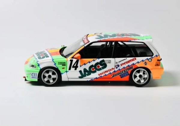 NuNu 24021 Honda Civic EF9 Group A sponsored by JACCS - 1992 1/24
