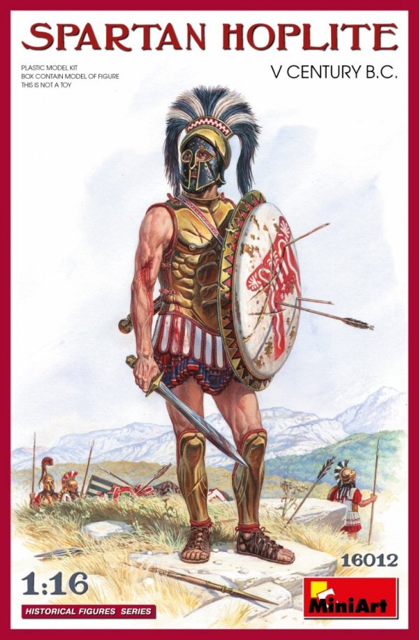 Mini Art 16012 SPARTAN HOPLITE V CENTURY B.C. 1/16