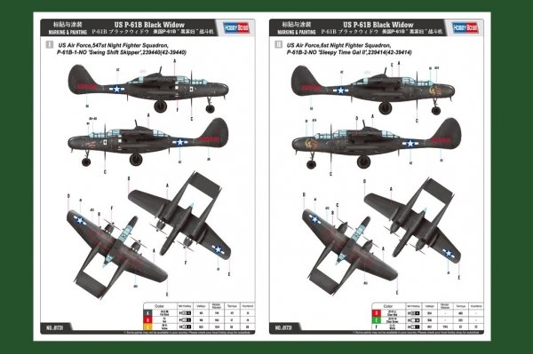 Hobby Boss 81731 Us P-61B Black Widow