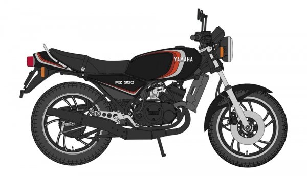 Hasegawa 21763 Yamaha RZ350 (4U0) (1982) &quot;Black Color&quot; 1/12