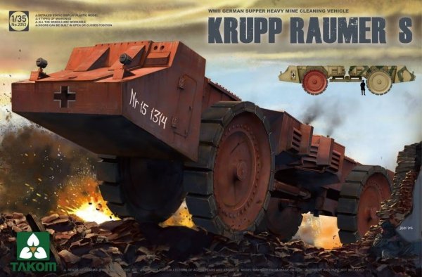 Takom 2053 Super Heavy Mine Cleaning Veh. KRUPP 1/35