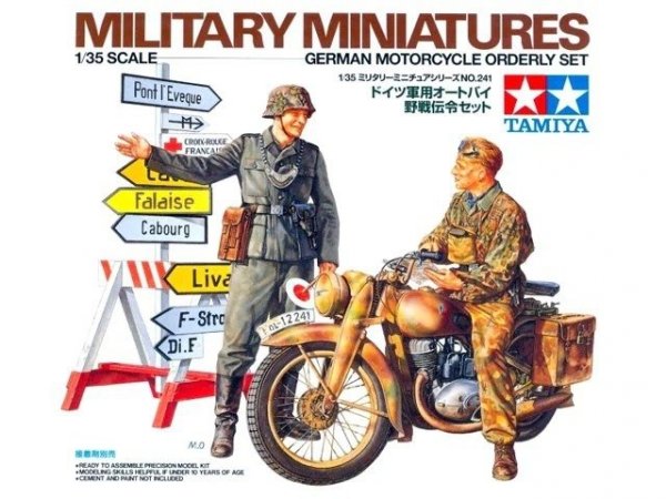 Tamiya 35241 German Motorcycle Orderly Set