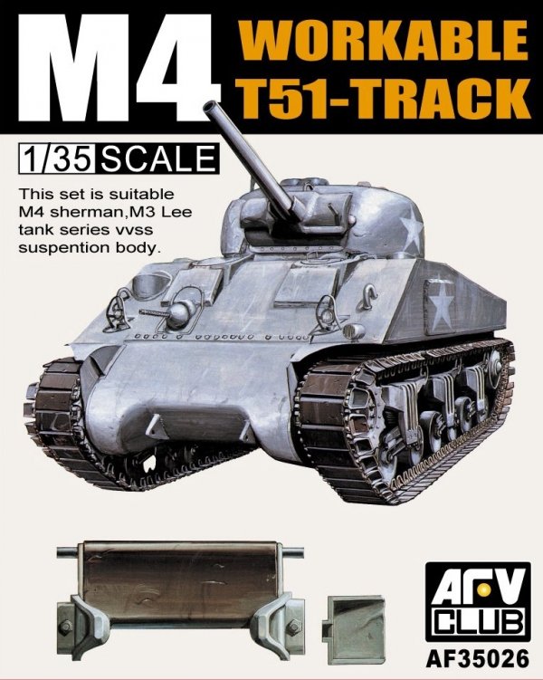 AFV Club AF35026 M4M3 T51 Track Workable 1/35