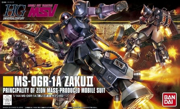 Bandai 57748 HGUC 1/144 MS-06R-1A ZAKU II GUN57748 ID [   ]
