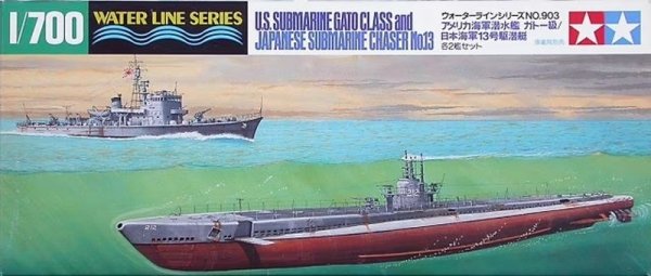 Tamiya 31903 U. S. Gato Class &amp; Jpn. S. Chaser 1/700