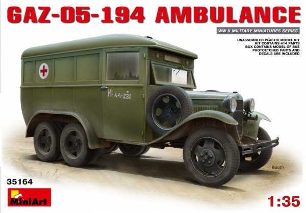 Mini Art 35164 Gaz-05-194 Ambulance 1/35