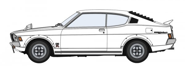 Hasegawa 20678 Mitsubishi Galant GTO 2000GSR Early Version w/ Rear Wing 1/24