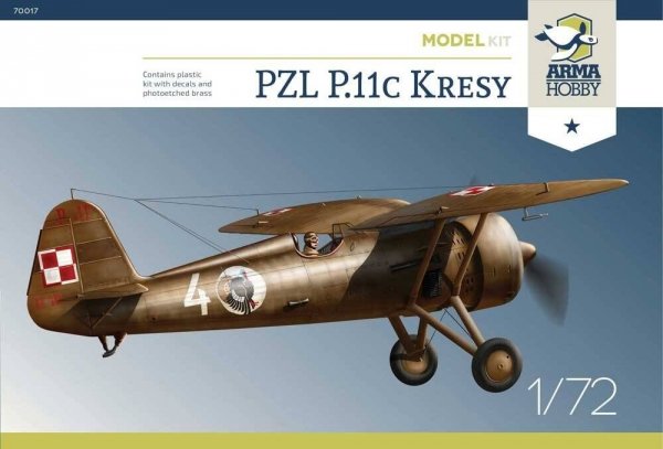Arma Hobby 70017 PZL P.11c Kresy Model Kit 1/72