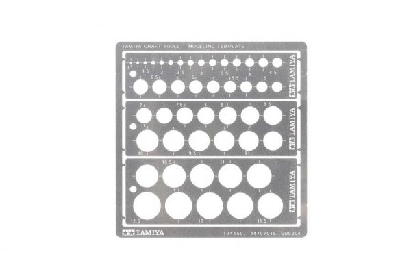Tamiya 74150 Modeling Template Round 1-12.5