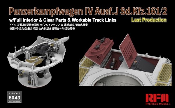 RFM-5043 Pz.Kpfw.IV Ausf. J Last Production With full interior &amp; workable track link