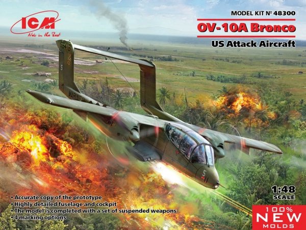 ICM 48300 OV-10Ŕ Bronco, US Attack Aircraft (100% new molds)