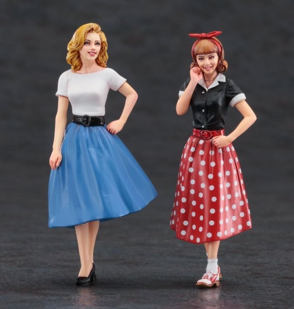 Hasegawa FC10-29110 50&#039;s American Girl&#039;s Figure 1/24