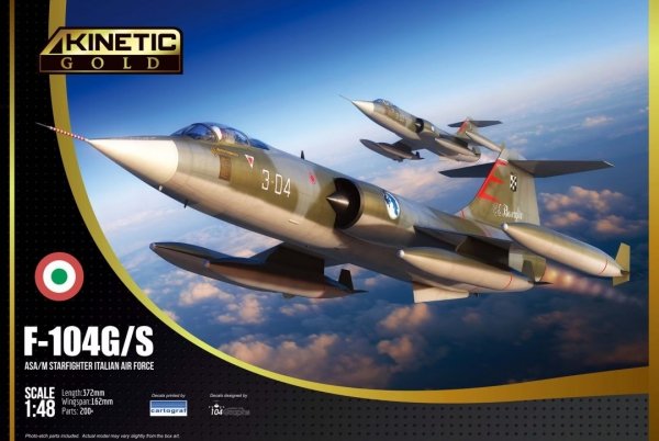 Kinetic 48093 F-104G/S ASA/M Starfighter Italian Air Force 1/48