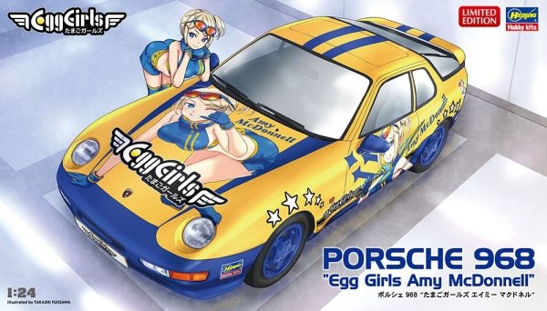 Hasegawa SP538-52338 Porsche 968 &quot;Egg Girl's Amy McDonnell&quot; 1/24