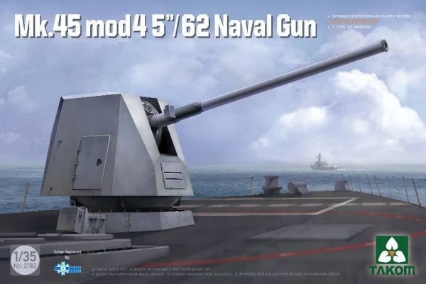 Takom 2182 Mk.45 mod 4 5&quot;/62 Naval Gun 1/35
