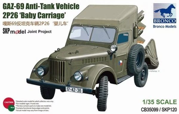 Bronco CB35099 GAZ-69 Anti-Tank Vehicle 2P26 Baby