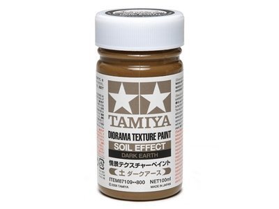 Tamiya 87109 Texture Paint-Soil, Dk.Earth