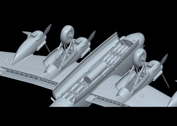 HK Models 01E012 1/32 Avro Lancaster B Mk.I / Mk.III / Dambuster 3 in 1