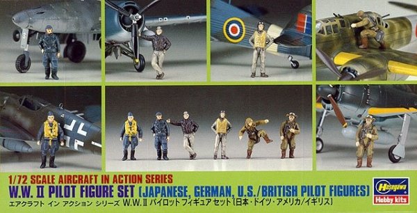 Hasegawa X72-8 - 35008 WWII Pilot Figure Set 1/72