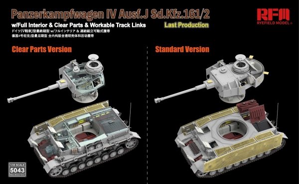 RFM-5043 Pz.Kpfw.IV Ausf. J Last Production With full interior &amp; workable track link