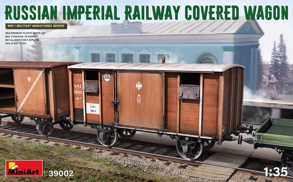 Mini Art 39002 Russian Imperial Railway Cover wagon 1/35