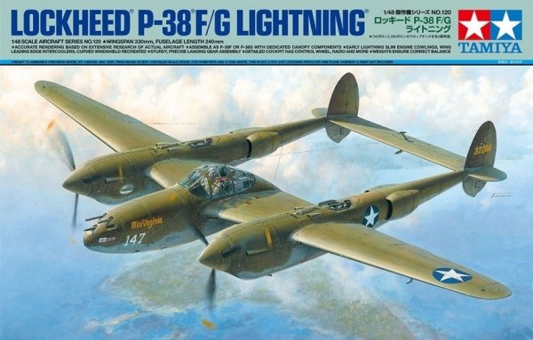 Tamiya 61120 1/48 Lockheed P-38 F/G Lightning