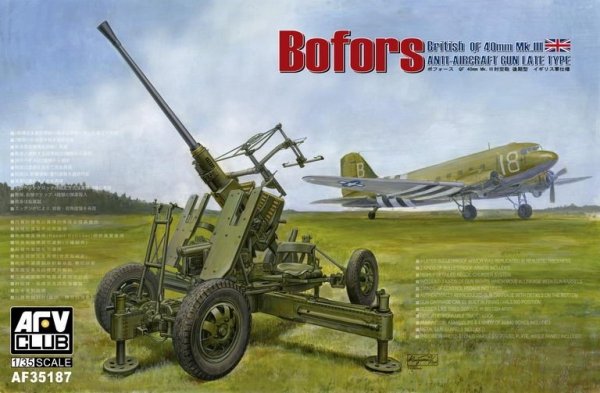 AFV Club AF35187 British Version of Bofors 1/35