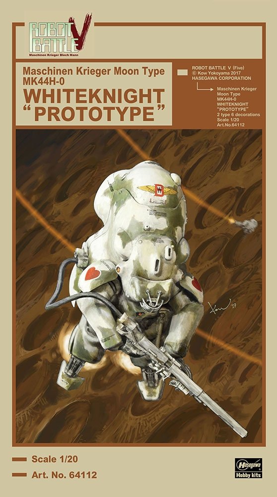 Hasegawa 64112 Moon Type MK44H-0 Whiteknight 1/20