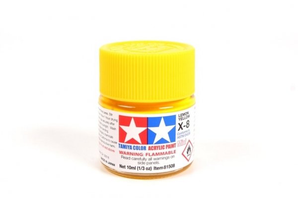 Tamiya 81508 Acrylic Mini X-8 Lemon Yellow 10ml