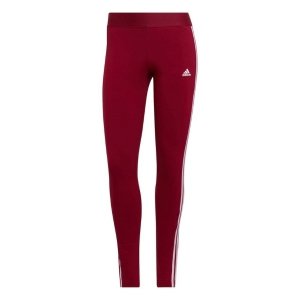 Legginsy damskie adidas Loungewear Essentials 3-Stripes czerwone HD1826 rozmiar:L