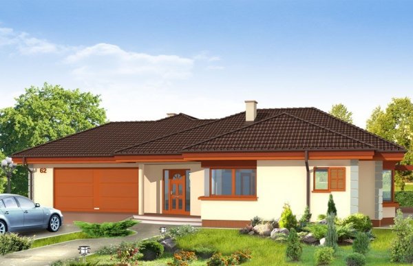 Projekt domu Komfortowy pow.netto 202,45 m2