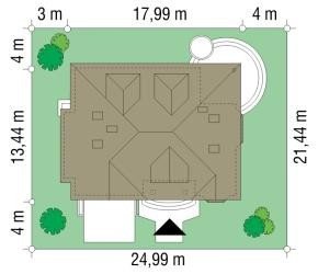 Projekt domu Zacisze II pow.netto 241,74 m2