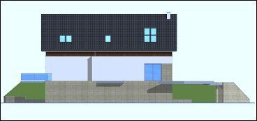 Projekt domu Dom na górce pow.netto 258,89 m2