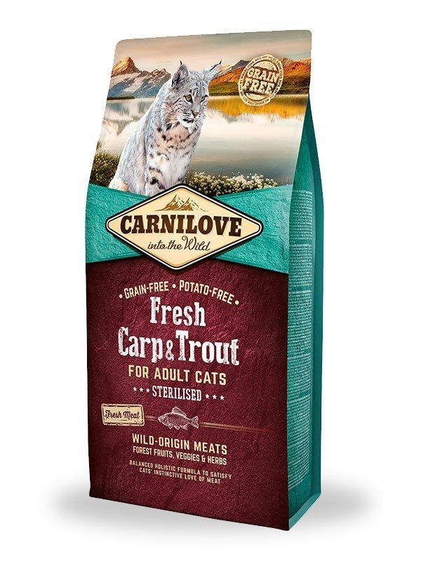 Carnilove Fresh Carp&amp;Trout Sterilised 400g Karma dla Kotów sterylizowanych