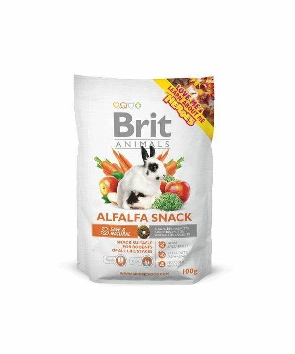Brit Animals Snack 100g ALFALFA Przysmak dla gryzoni z lucerną