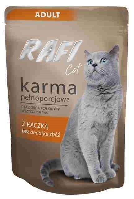 Rafi Cat z Kaczką saszetka 100g Mokra karma dla kota